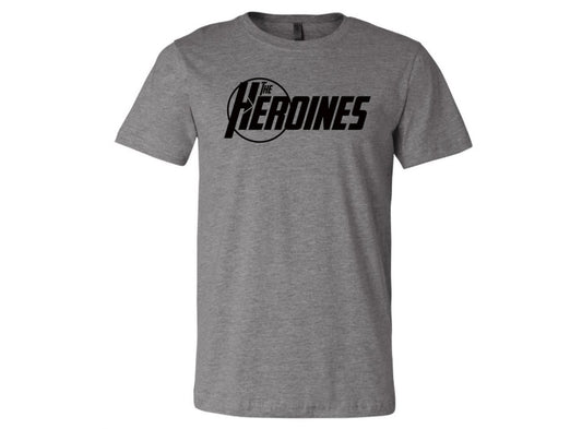 Heroines Logo Tee - Gray